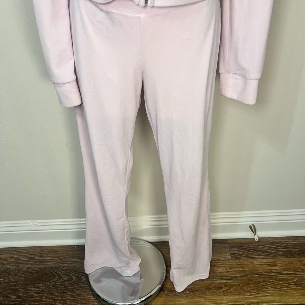 Juicy Couture x Aeropostale Baby Pink Velour Tracksuit Set Y2K Women’s Size M - Picture 4 of 15